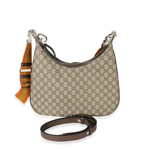 Gucci Beige GG Canvas Large Attache Shoulder Bag - Picture 9 of 9